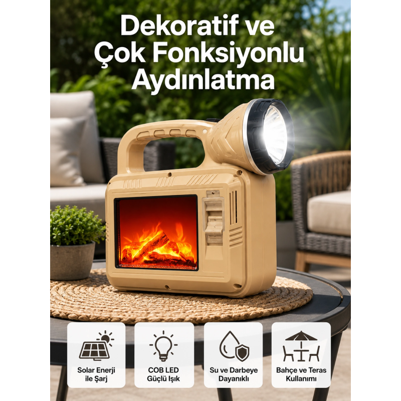 Solar Cob Alev Efektli Lamba – Güneş Enerjili, Suya Dayanıklı, Taşınabilir Solar Cob Alev Efektli Lamba – Güneş Enerjili, Suya Dayanıklı, Taşınabilir