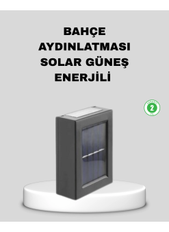 Solar Dış Mekan Aplik Su Geçirmez Dayanıklı Led Aydınlatmalı