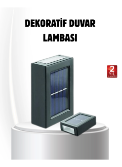 Solar Güçlü 6 Led Dış Mekan Lambası – Otomatik Aç/kapa Işık Sensörlü Aydınlatma