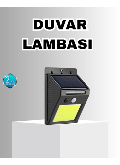 Solar Güçlü Led Dış Mekan Lambası – Güneş Enerjisiyle Şarj Olan Sensörlü Bahçe Işığı