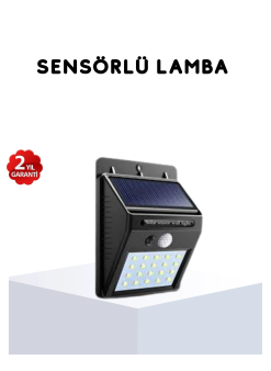 Solar Güneş Enerjili Hareket Sensörlü 4 Taraflı Bahçe Lambası – Ip65 Su Geçirmez, 100 Led