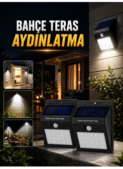 Solar Lamba Giriş, Bahçe Yol Avlu Hareket Sensörlü Led