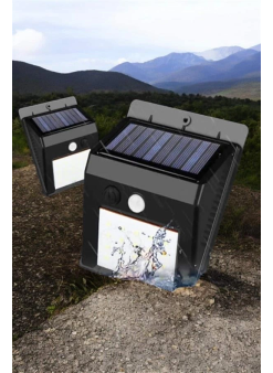 Solar Lamba Giriş, Bahçe Yol Avlu Hareket Sensörlü Led Parlak Gece Su Geçirmez