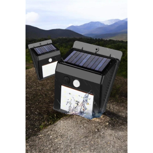 Solar Lamba Giriş, Bahçe Yol Avlu Hareket Sensörlü Led Parlak Gece Su Geçirmez