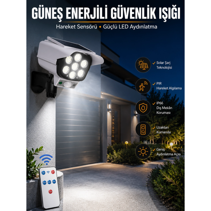 Solar Lamba Kamera Görünümlü Duvar Lambası Dönebilen Bahçe Aydınlatması Solar Lamba Kamera Görünümlü Duvar Lambası Dönebilen Bahçe Aydınlatması