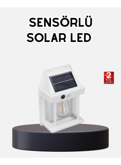 Solar Sensörlü Dış Mekan Lamba 3 Işık Modlu Ve Ip65 Dayanıklı
