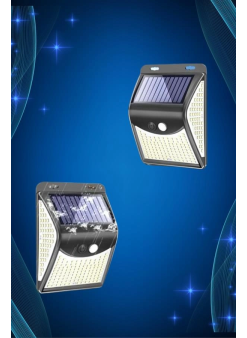 Solar Sensörlü Duvar Lambası Bahçe Lamba 20 Led Işık