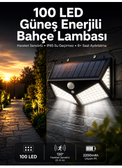 Solar Sensörlü Duvar Lambası Bahçe Lambası Parlak Beyaz Işık Suya Dayanıklı