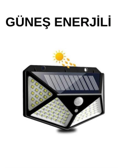 Solar Sensörlü Duvar Lambası Bahçe Lambaso Parlak Beyaz Işık Suya Dayanıklı