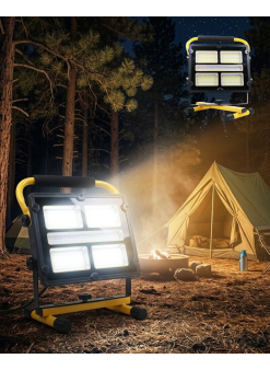 Solar Ve Usb Şarjlı Güçlü Led Çalışma Lambası Ayarlanabilir Açılı Kamp Feneri