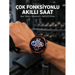 Spor Ve Sağlık Takipli Akıllı Saat Kablosuz Şarj Yeni Nesil
