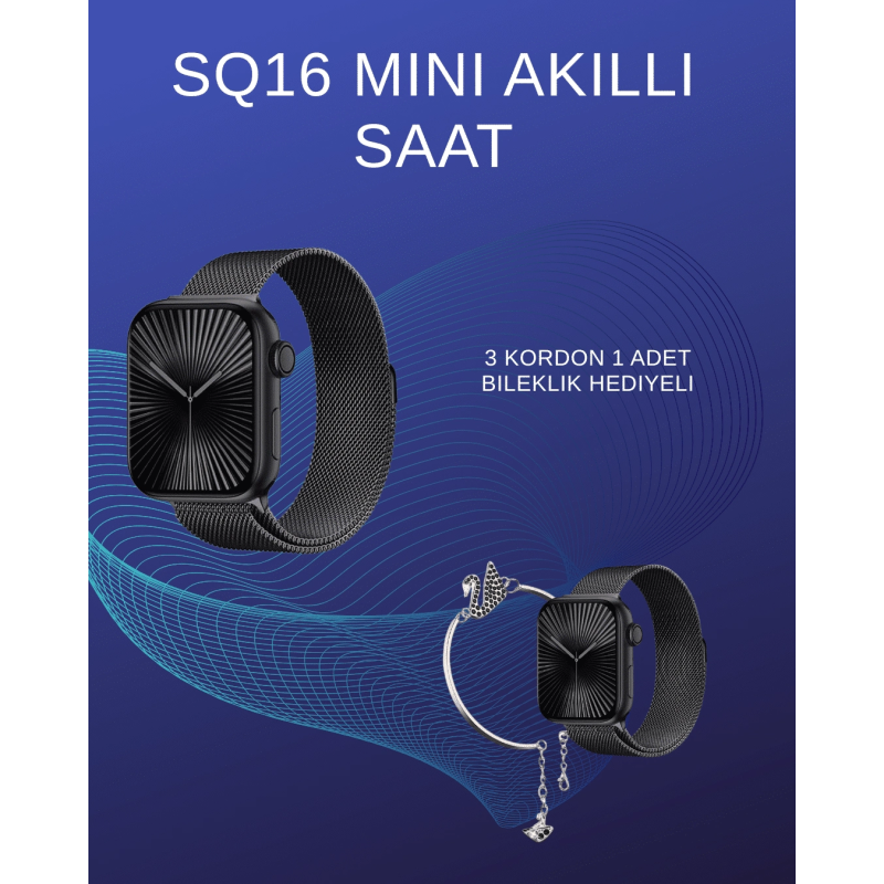 SQ-16 Mini Series 10 Akıllı Saat | Spor Modları, Bildirim Ve Müzik Kontrolü SQ-16 Mini Series 10 Akıllı Saat | Spor Modları, Bildirim Ve Müzik Kontrolü