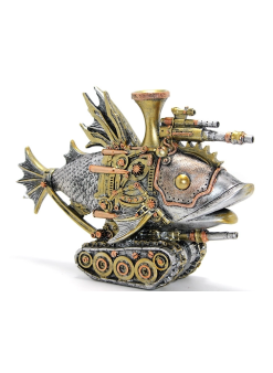 Steampunk Polyester Tasarım Balık Figürü Alk2453