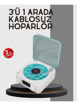 Stereo Sesli Gece Lambalı Bluetooth Hoparlör – Şık Vintage Tasarım