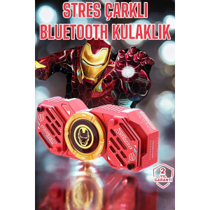 Stres Çarklı Bluetooth Kulaklık Kablosuz Kırmızı Yüksek Ses Kaliteli