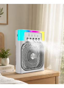 Su Buharlı Mini Klima Fan Rgb Işıklı Taşınabilir Serinletici