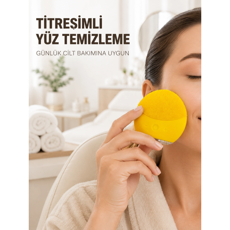 Su Geçirmez Titreşimli Yüz Temizleme Cihazı Yumuşak Silikon Cilt Bakım Fırçası Su Geçirmez Titreşimli Yüz Temizleme Cihazı Yumuşak Silikon Cilt Bakım Fırçası