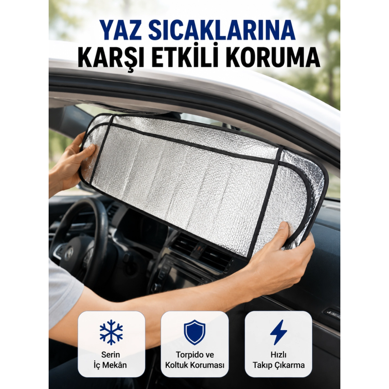 Sünger İzolasyonlu Katlanabilir Güneşlik Sünger İzolasyonlu Katlanabilir Güneşlik