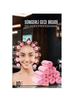 Süngerli Gece Bigudisi 8 Adet Solingen Professional