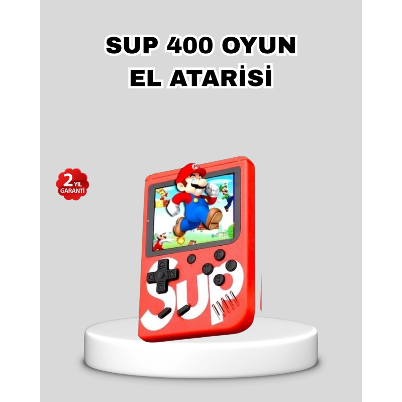 Sup Retro El Konsolu – 500 Oyun, 2 Lu, 3 İnç Ekran, Taşınabilir Şarjlı Atari Sup Retro El Konsolu – 500 Oyun, 2 Lu, 3 İnç Ekran, Taşınabilir Şarjlı Atari