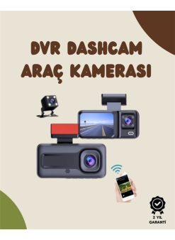 Sürüş Ve Park Halinde Kesintisiz Güvenlik İçin 3 Kameralı Profesyonel Dashcam