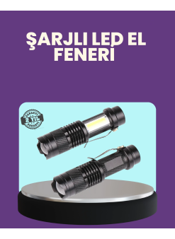 Suya Dayanıklı 4 Modlu Mini Led El Feneri