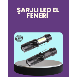 Suya Dayanıklı 4 Modlu Mini Led El Feneri