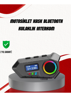 Suya Dayanıklı Bluetooth  İnterkom 5.4 Hoparlör 500mah Batarya Ve Fm Radyo Özellikli