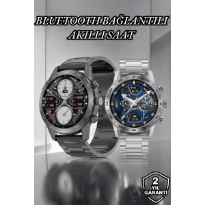 Suya Dayanıklı Dokunmatik Akıllı Saat Bluetooth 5.0, Sesli Asistan Ve Sağlık Takibi