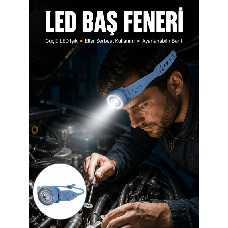 Suya Dayanıklı Led Kafa Lambası Outdoor Kullanım Yeni Nesil Suya Dayanıklı Led Kafa Lambası Outdoor Kullanım Yeni Nesil