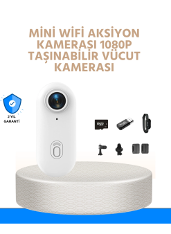 Suya Ve Darbeye Dayanıklı Kompakt Spor Kamera 1080p