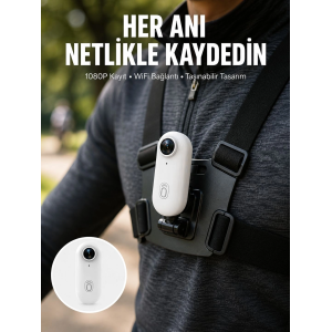 Suya Ve Darbeye Dayanıklı Kompakt Spor Kamera 1080p Yeni Nesil