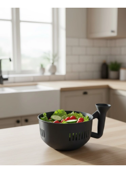 Süzgeçli Hazneli Sebze Yıkama Kabı Pratik Ve Dayanıklı Mutfak Yardımcısı
