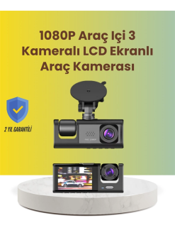 Ta-01 2.0 İnç Ekranlı 3 Kanallı Araç Kamerası