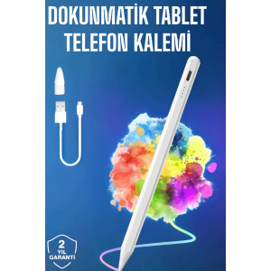 Tablet Kalemi İos Android Windows Uyumlu Yedek Uçlu Universal Çizim Kalemi