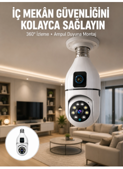 Tak Çalıştır Ampul Kamera – Full Hd 1080p Kablosuz Güvenlik Çözümü Yeni Nesil