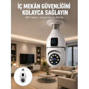 Tak Çalıştır Ampul Kamera – Full Hd 1080p Kablosuz Güvenlik Çözümü Yeni Nesil