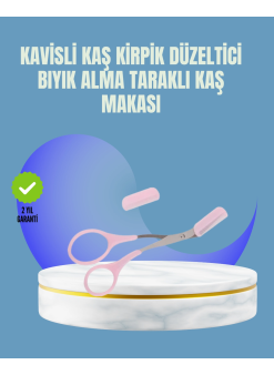 Tarak Ve Fırça Başlıklı Kaş Şekillendirme Makası