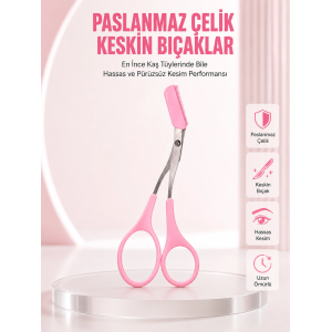 Taraklı Kaş Düzeltme Makası – Hassas Şekillendirme Ve Kolay Kullanım