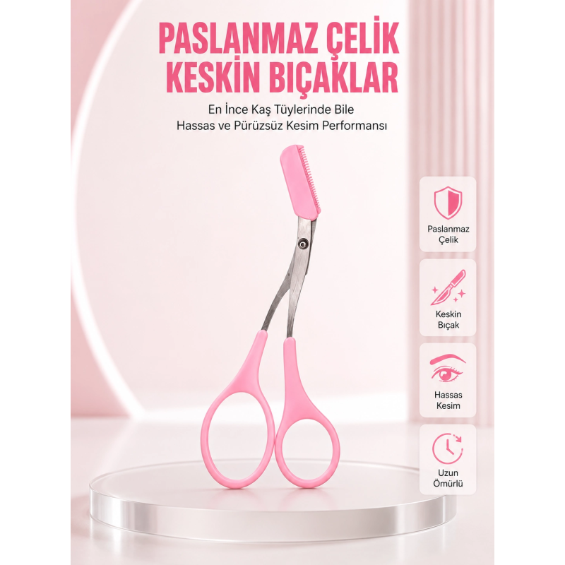 Taraklı Kaş Düzeltme Makası – Hassas Şekillendirme Ve Kolay Kullanım Taraklı Kaş Düzeltme Makası – Hassas Şekillendirme Ve Kolay Kullanım