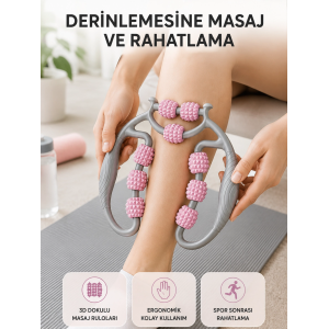 Taşınabilir 3d Masaj Rulosu – Kas Rahatlatıcı Ve Yağ Azaltıcı Masaj Cihazı