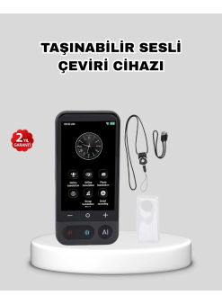 Taşınabilir Akıllı Sesli Çeviri Cihazı – 139 Dil Desteği, Dokunmatik Ekran