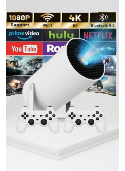 Taşınabilir Android Projeksiyon Ayaklı Çift Kollu 4k Çözünürlüklü Sinema Projeksiyonu