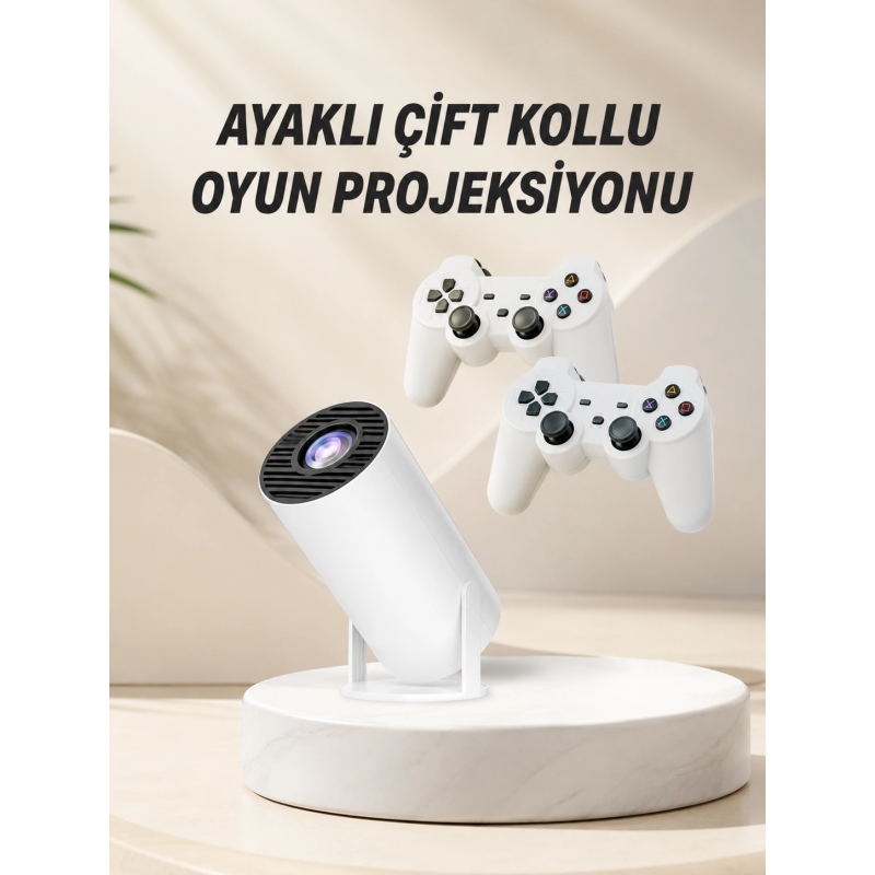 Taşınabilir Android Projeksiyon Ayaklı Çift Kollu 4k Çözünürlüklü Sinema Projeksiyonu Taşınabilir Android Projeksiyon Ayaklı Çift Kollu 4k Çözünürlüklü Sinema Projeksiyonu