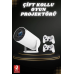 Taşınabilir Android Projeksiyon Ayaklı Çift Kollu 4k Çözünürlüklü Sinema Projeksiyonu