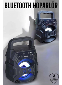 Taşınabilir Bluetooth Hoparlör Led Işıklı Uzun Pil Ömrü