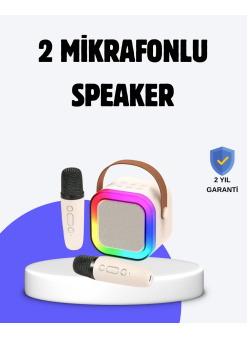 Taşınabilir Bluetooth Karaoke Hoparlör – 2400 Mah Batarya
