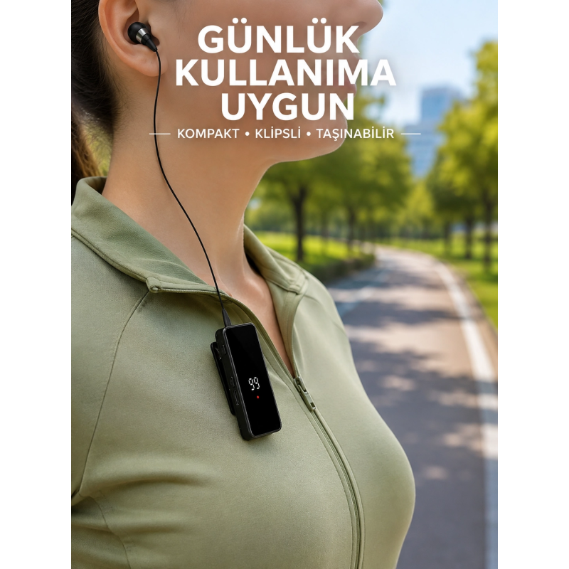 Taşınabilir Bluetooth Kulaklık Dijital Göstergeli Klipsli Tek Kulaklıklı Kompakt Cihaz Taşınabilir Bluetooth Kulaklık Dijital Göstergeli Klipsli Tek Kulaklıklı Kompakt Cihaz