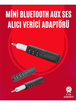 Taşınabilir Bluetooth Ses Alıcısı | 30 Dk Şarj, 4 Saat Kullanım, Geri Klipsli