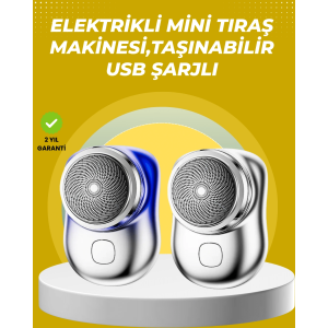 Taşınabilir, Cep Boyunda, Şarjlı Elektrikli Tıraş Makinesi